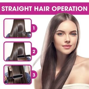 hair straightening brush features chart