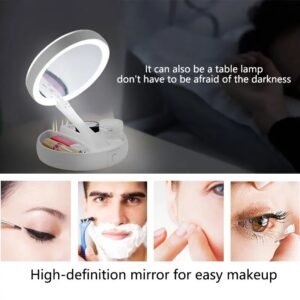 beauty mirror with lighting for natural look