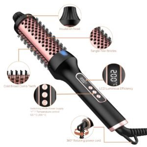 3 in 1 hair curler straightener styler black gold color
