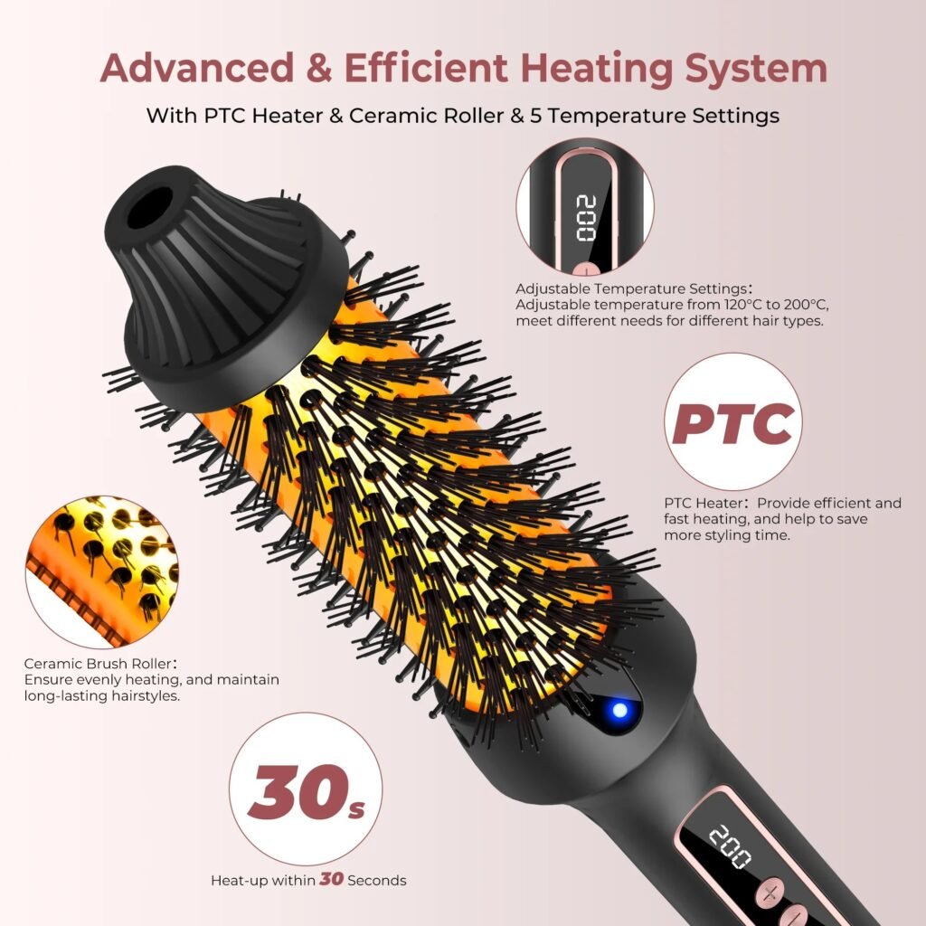 hair styler heating brush 9 temperature levels hair styler heating brush 9 temperature levels