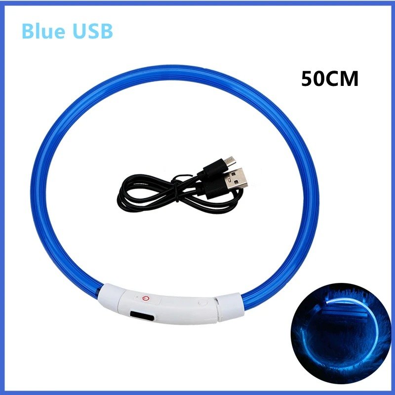 LED Dog Collar USB Rechargeable Night Safety Light - Image 3