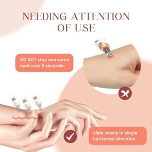 Before and after results using blackhead vacuum pore cleaner on face