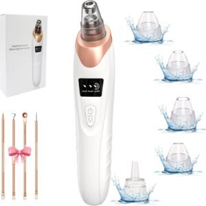 USB rechargeable blackhead vacuum pore cleaner with LED display