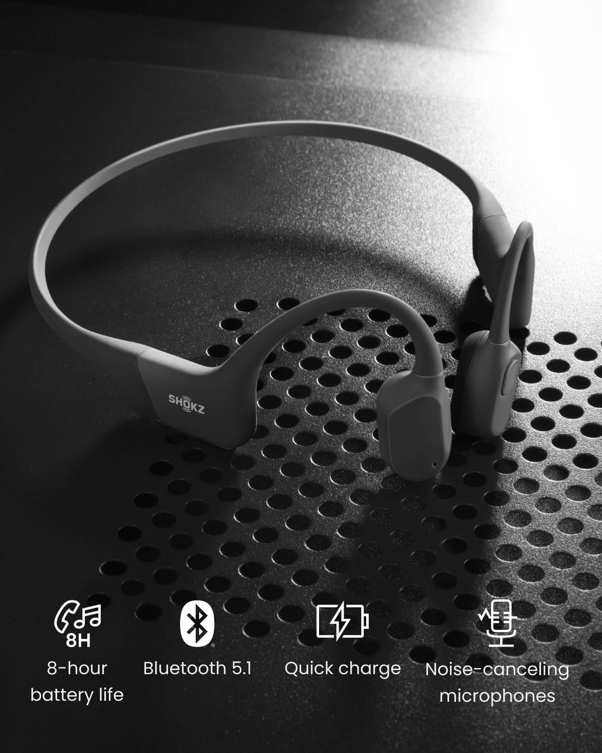 Bone conduction headphones for running and workouts