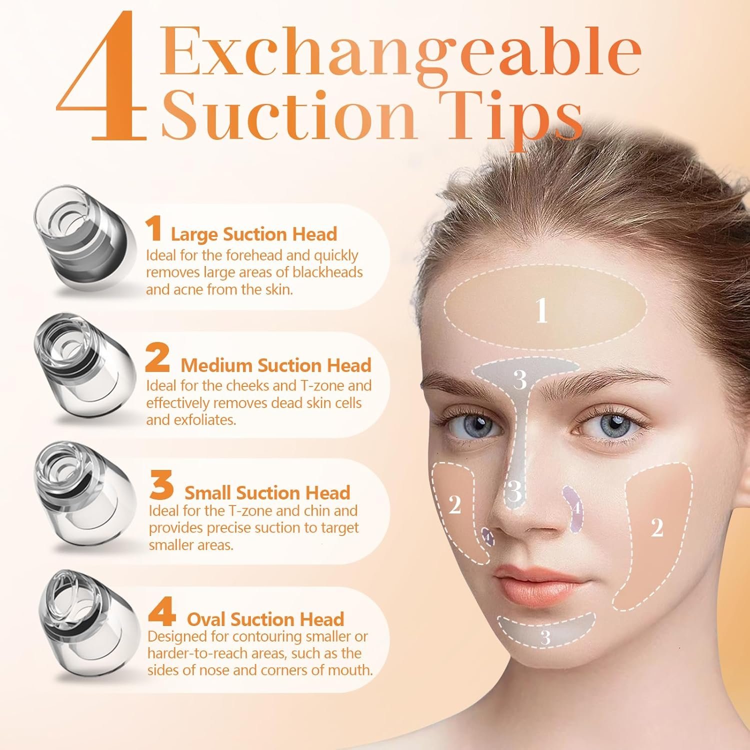 Pro-Suction Blackhead Remover with 5 Heads - Image 4