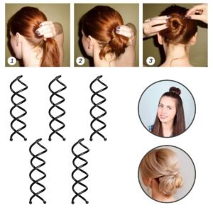 DIY hair braiding tool kit with multiple hair styling accessories
