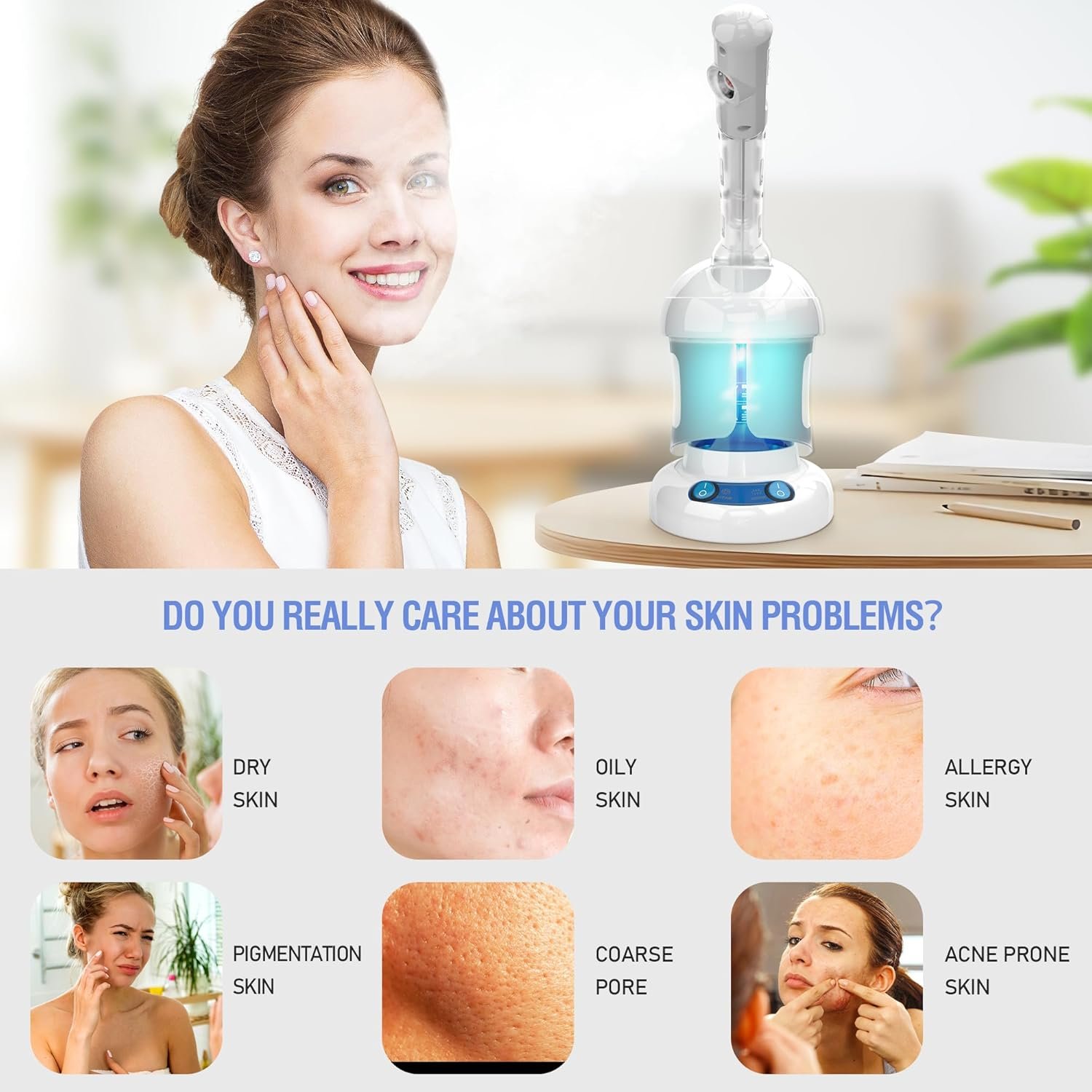 Nano Facial Steamer for Professional Skincare at Home